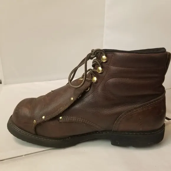 Carolina 6&quot;Briar Broad Toe Metatarsal Guard Brown Boot Usa Made Mens Size 12 2E