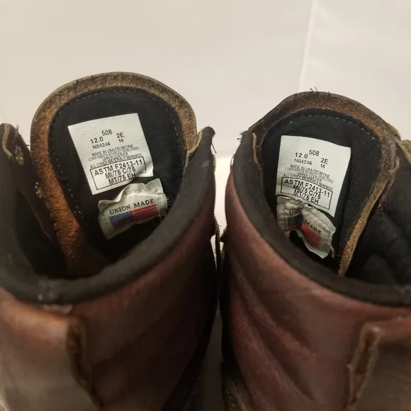 Carolina 6&quot;Briar Broad Toe Metatarsal Guard Brown Boot Usa Made Mens Size 12 2E