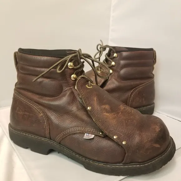Carolina 6&quot;Briar Broad Toe Metatarsal Guard Brown Boot Usa Made Mens Size 12 2E