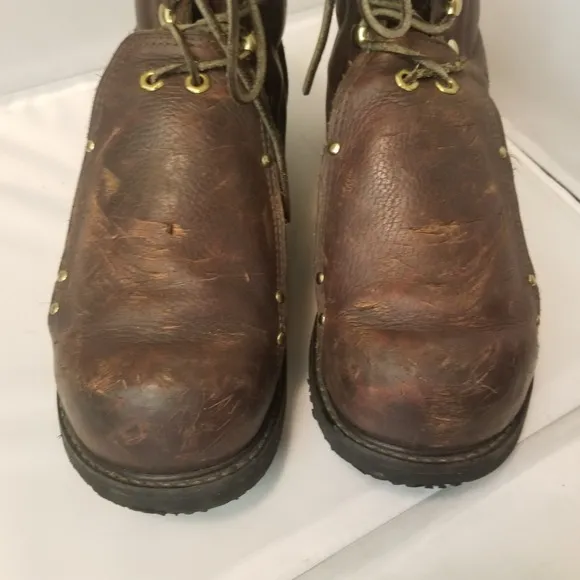 Carolina 6&quot;Briar Broad Toe Metatarsal Guard Brown Boot Usa Made Mens Size 12 2E