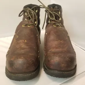 Carolina 6&quot;Briar Broad Toe Metatarsal Guard Brown Boot Usa Made Mens Size 12 2E
