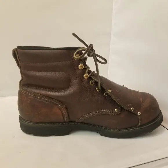 Carolina 6&quot;Briar Broad Toe Metatarsal Guard Brown Boot Usa Made Mens Size 12 2E