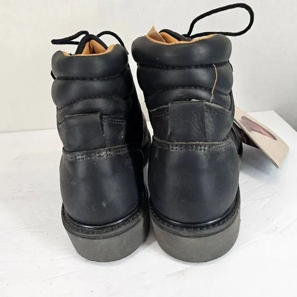 Carolina Men's Bushwacker Steel Toe Work Boots Black 8 New