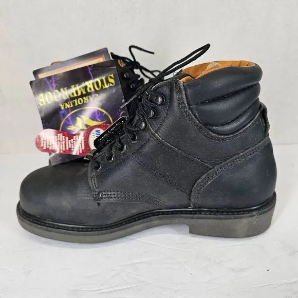 Carolina Men's Bushwacker Steel Toe Work Boots Black 8 New