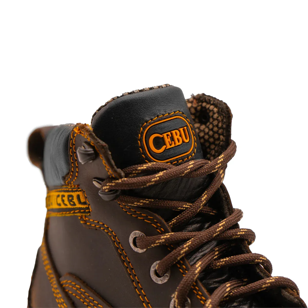 Cebu BorceShark Lace-Up 6" Work Boots with Rubber Shield - Soft Toe