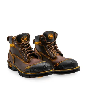 Cebu BorceShark Lace-Up 6" Work Boots with Rubber Shield - Soft Toe