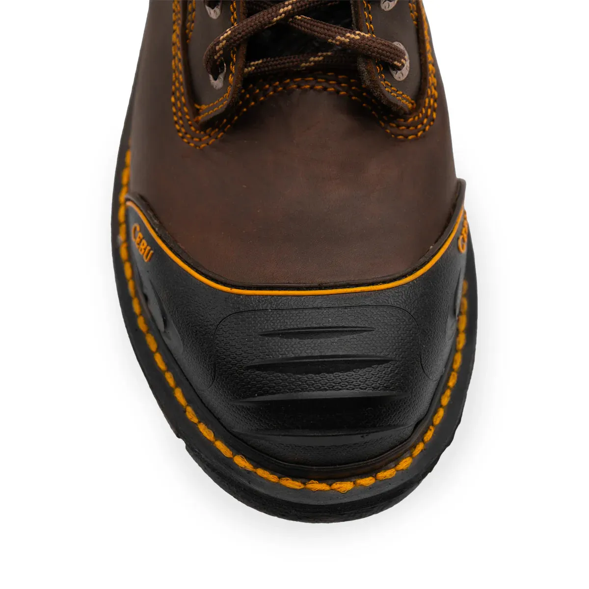 Cebu BorceShark Lace-Up 6" Work Boots with Rubber Shield - Soft Toe
