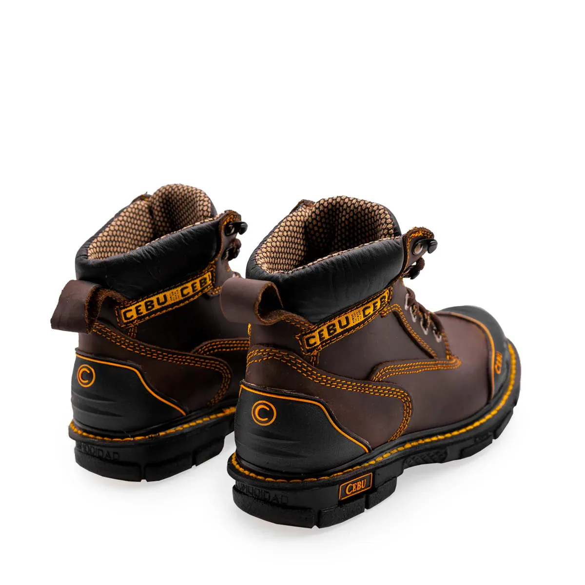 Cebu BorceShark Lace-Up 6" Work Boots with Rubber Shield - Soft Toe