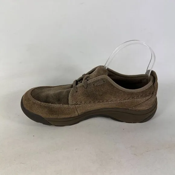 Chaco Everett mens size 7 tan suede minimalist casual lace up shoes sneakers