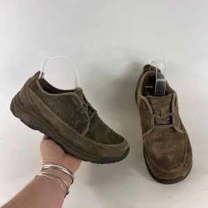 Chaco Everett mens size 7 tan suede minimalist casual lace up shoes sneakers