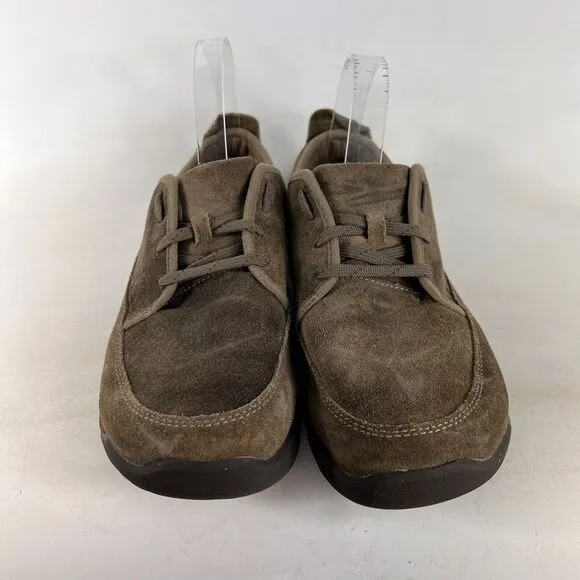 Chaco Everett mens size 7 tan suede minimalist casual lace up shoes sneakers