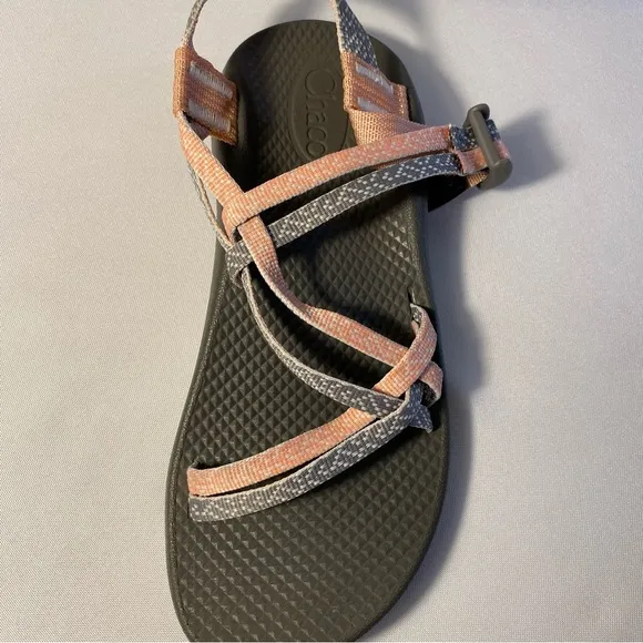 Chaco J180266 Strap Open Toe Sandal Kids Youth 5 Gray/Pink Water Sport Shoes
