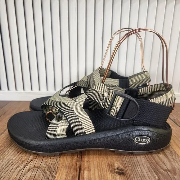 Chaco Mega Z Cloud Sandals Mens Sz 10 M Odds Black Trails Sport Shoes JCH107223