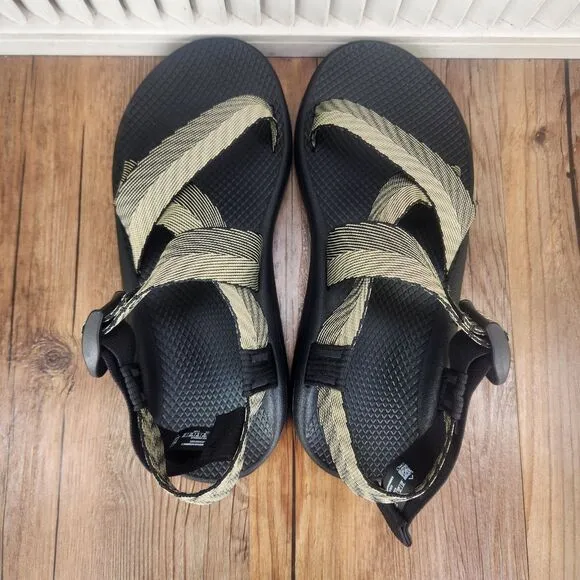 Chaco Mega Z Cloud Sandals Mens Sz 10 M Odds Black Trails Sport Shoes JCH107223