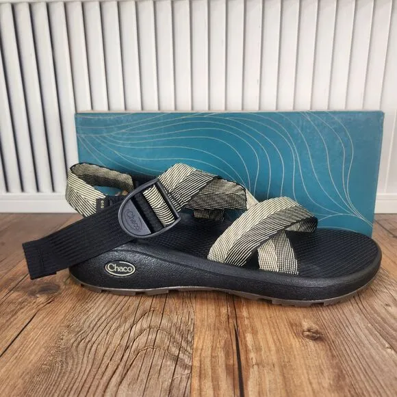 Chaco Mega Z Cloud Sandals Mens Sz 10 M Odds Black Trails Sport Shoes JCH107223