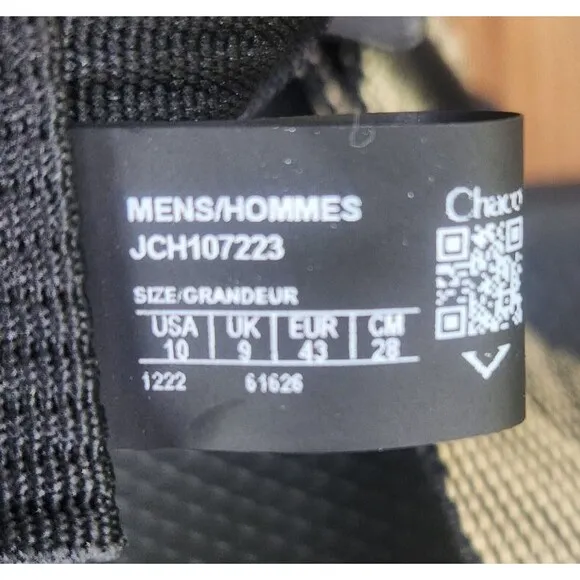 Chaco Mega Z Cloud Sandals Mens Sz 10 M Odds Black Trails Sport Shoes JCH107223