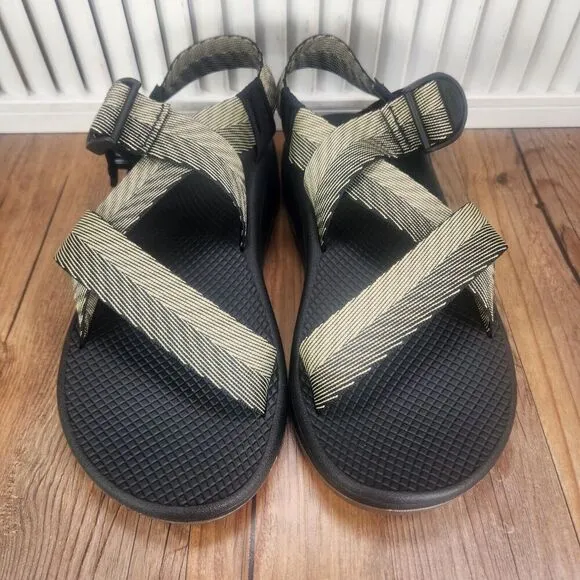 Chaco Mega Z Cloud Sandals Men Sz 10 Odds Black Trails Sport Shoes JCH107223 NEW