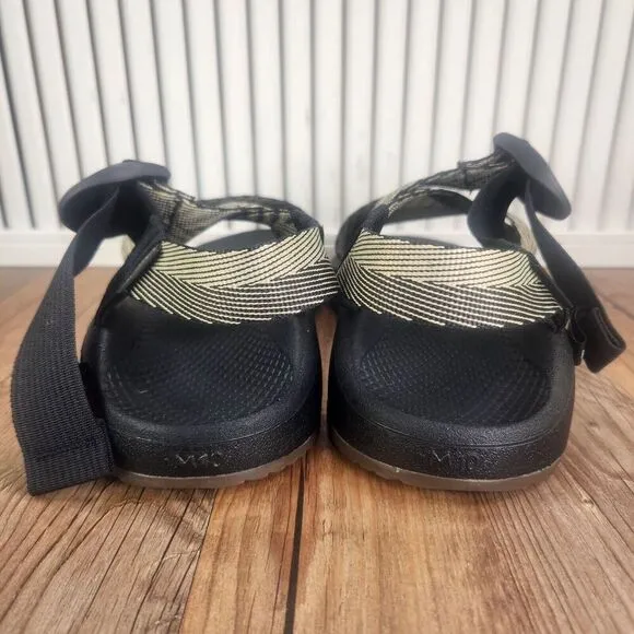 Chaco Mega Z Cloud Sandals Men Sz 10 Odds Black Trails Sport Shoes JCH107223 NEW