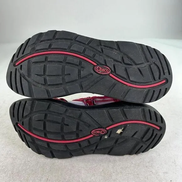 Chaco Women's ZX3 Multi Strap sandals US 7 Pink Hiking shoes Toe loop