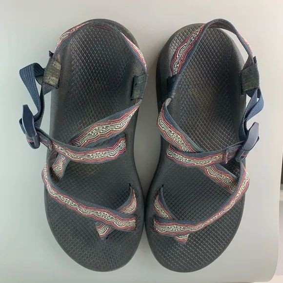 Chaco Z Cloud 2 Mens 10 Sandals Hiking Sport Navy Blue Toe Loop Shoes