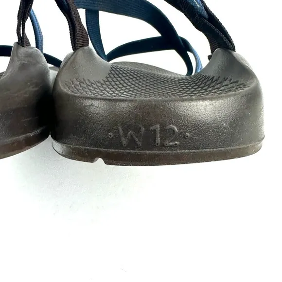 Chacos Sandals 12 Blue Brown Strappy Womens Shoes