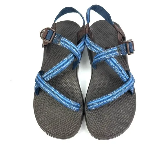 Chacos Sandals 12 Blue Brown Strappy Womens Shoes
