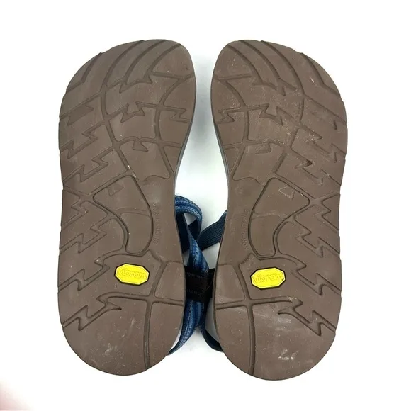 Chacos Sandals 12 Blue Brown Strappy Womens Shoes