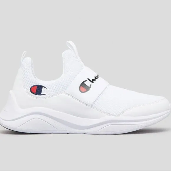 Champion Legend Lo Low Top All White Sneakers 80's 90's Retro Size 9