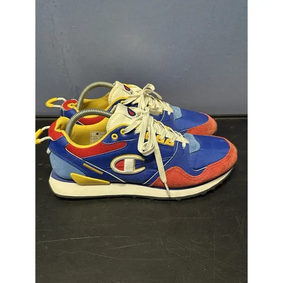 CHAMPION RELAY 21 RUNNING/ATHLETIC SNEAKERS ROYAL/WHITE/GOLD/RED MENS SIZE 10.5