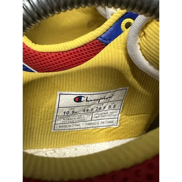 CHAMPION RELAY 21 RUNNING/ATHLETIC SNEAKERS ROYAL/WHITE/GOLD/RED MENS SIZE 10.5