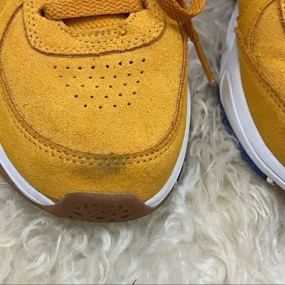 Champion Youth 93 Eighteen Big C Gold Suede Sneakers 5.5 Y Women 7