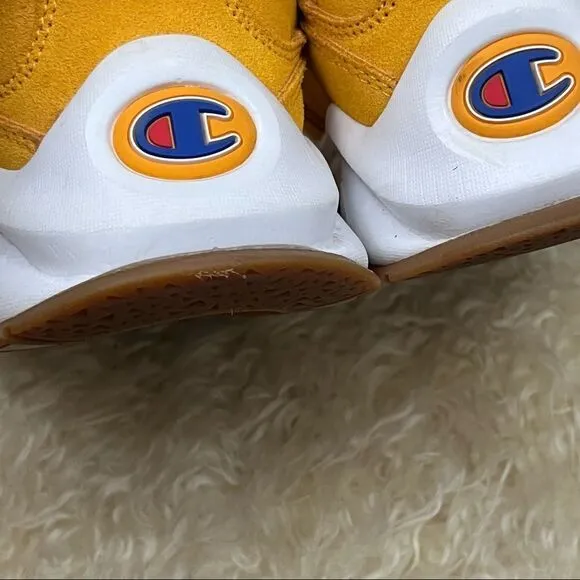 Champion Youth 93 Eighteen Big C Gold Suede Sneakers 5.5 Y Women 7