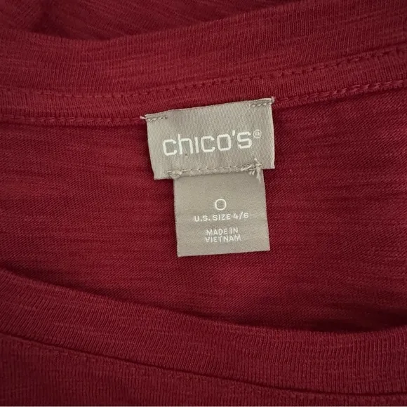 Chico’s Tie Front Midi Sneaker T-Shirt Dress