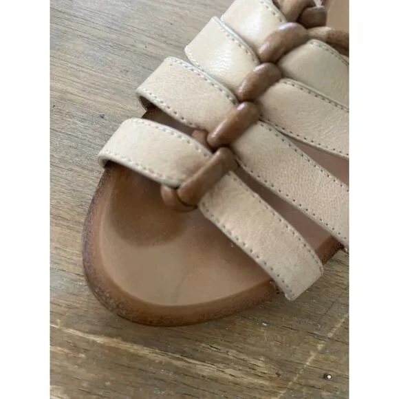 CHLOE Sandals Women EU 38 Crochet Crossover Flat Shoes