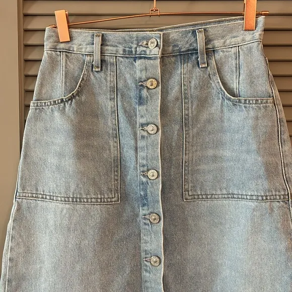 Citizens of Humanity Anouk Denim Midi Skirt Sz 26