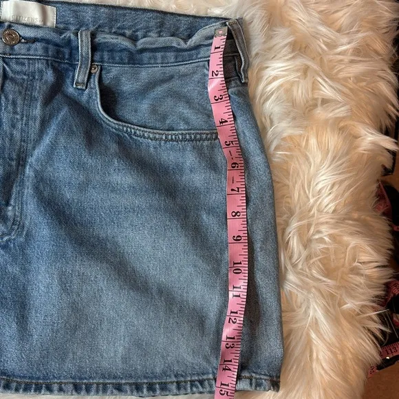 Citizens Of Humanity Denim Mini Jean Skirt Sz 33