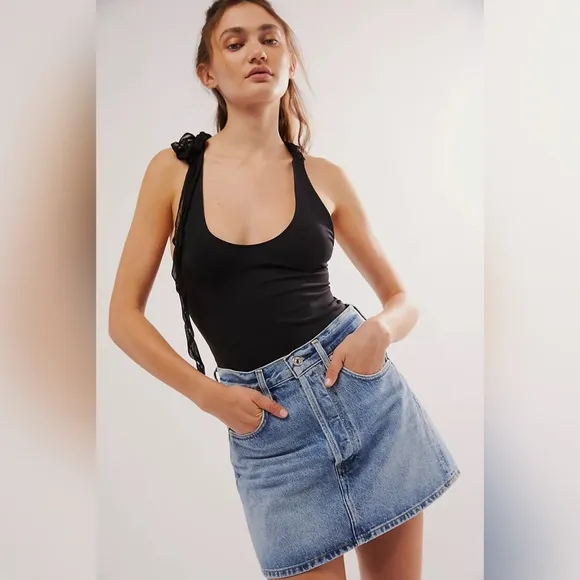 Citizens Of Humanity Denim Mini Jean Skirt Sz 33