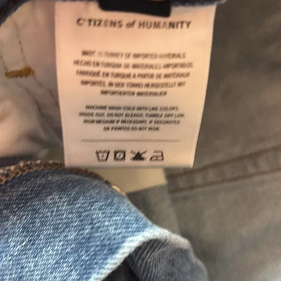 Citizens Of Humanity Denim Mini Jean Skirt Sz 33