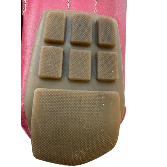 Clarks Artisan Womens Moccasin Slip-on Loafers Pink Raspberry Flat Shoes 8.5M EU