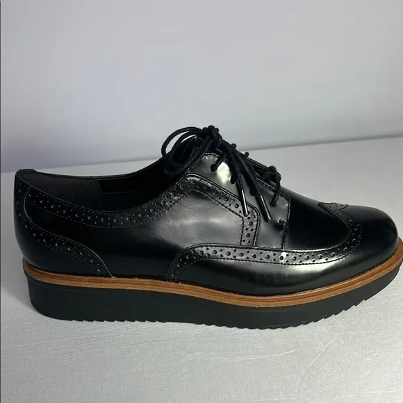 Clark’s Casual Brogue Shoes Black
