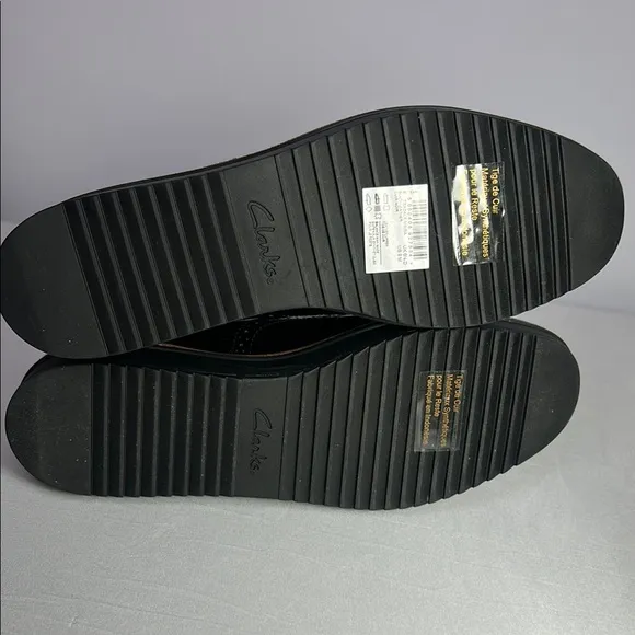 Clark’s Casual Brogue Shoes Black