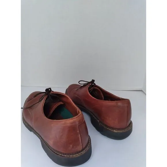 Classic Brown Leather Derby‎ Shoes with Rugged Sole Casual Dress Oxford Lace-up