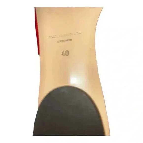 Club Monaco women Red flat shoes Pointed toe size 40 (8.5 US)