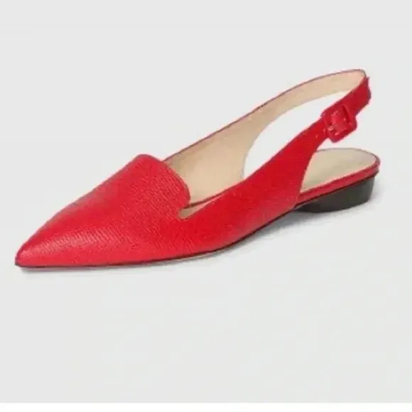 Club Monaco women Red flat shoes Pointed toe size 40 (8.5 US)