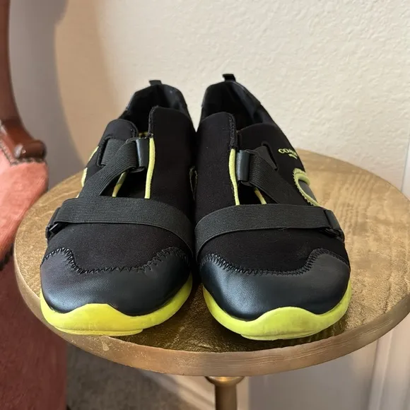 Coach Denver black/lime greenNeoprene running Sneakers Size 8.5 women’s