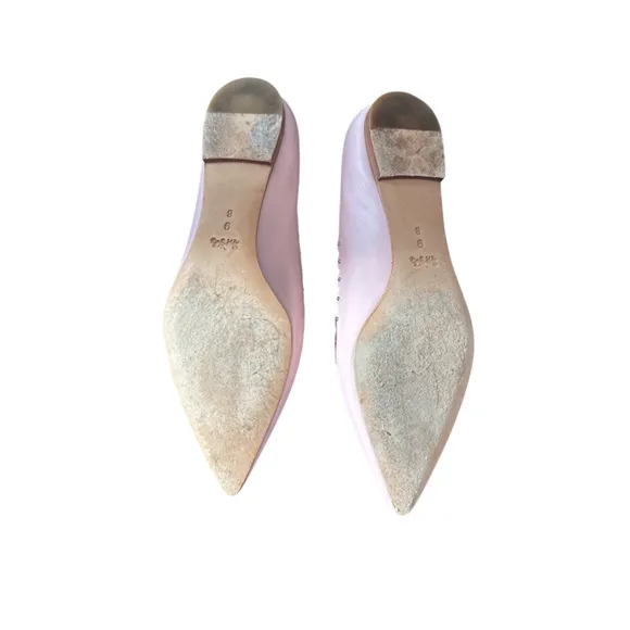 Coach Jill Soft Shine Calf Ballet flat in Petal Pink Size 9