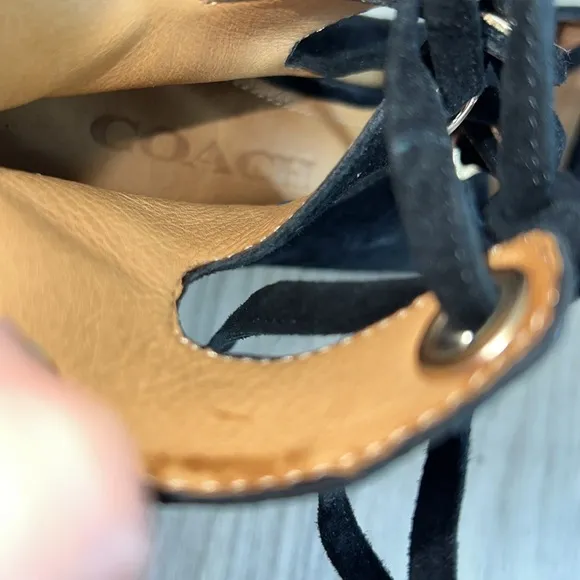 Coach Priscilla Lux Suede Sandals