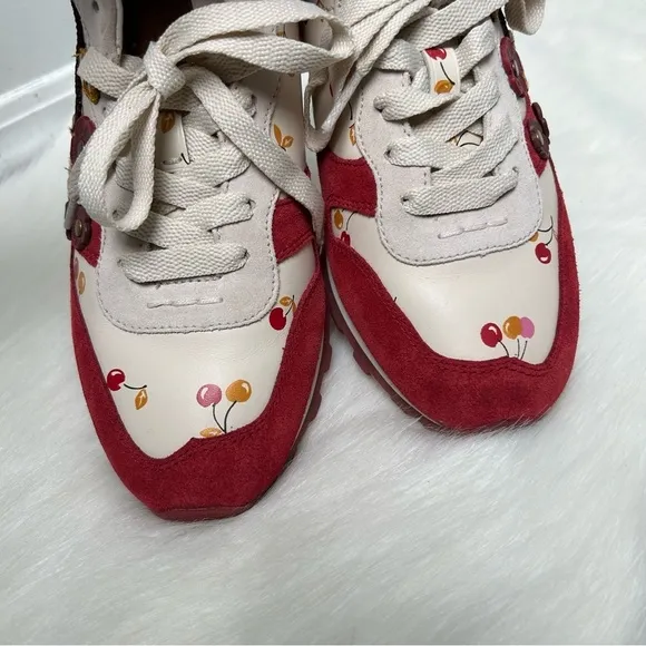Coach Rare C125 Unicorn Cherry Embellished Sneakers