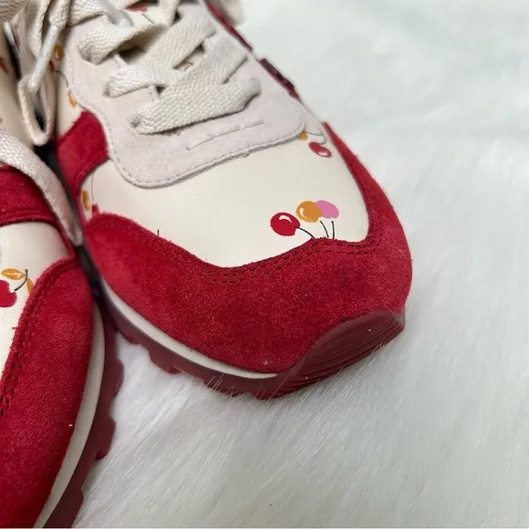 Coach Rare C125 Unicorn Cherry Embellished Sneakers