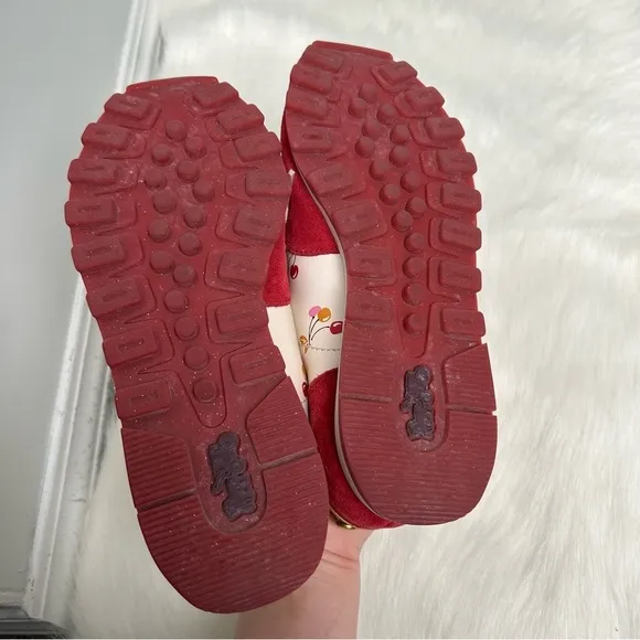 Coach Rare C125 Unicorn Cherry Embellished Sneakers